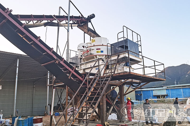 广东客户vsi新型制砂机工作现场 广东客户vsi新型制砂机工作现场