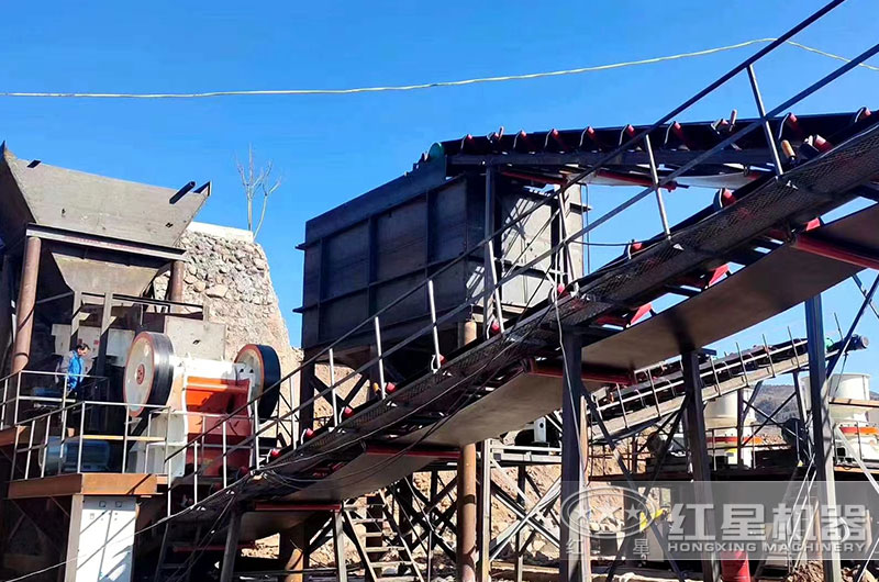 福建客户日产二万吨石子生产线图片 福建客户日产二万吨石子生产线图片