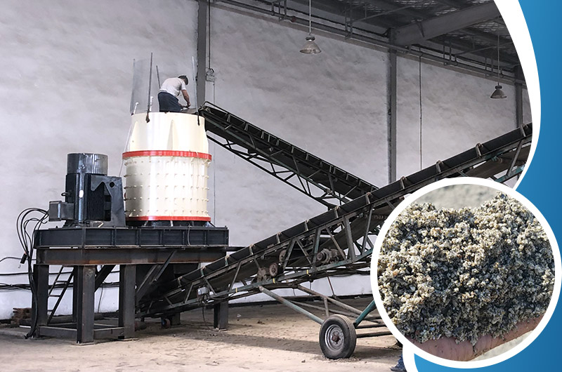 立轴制砂机工作现场图 立轴制砂机工作现场图