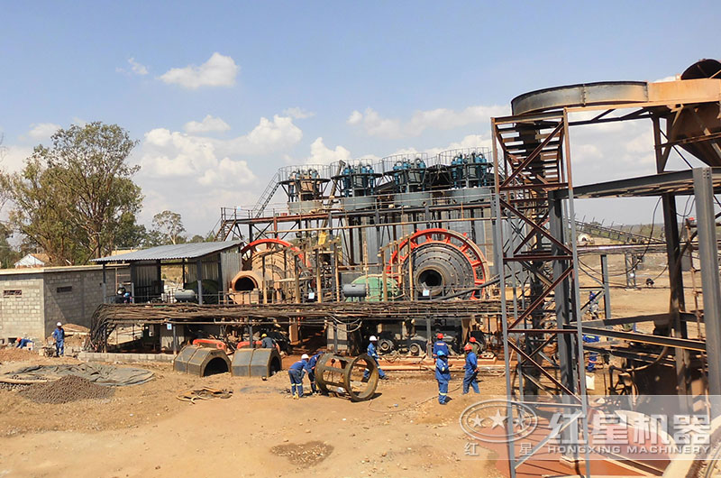 棒磨机工作现场实拍图 棒磨机工作现场实拍图