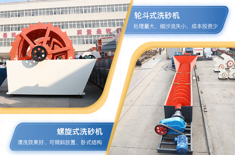 轮斗式洗砂机和螺旋式洗砂机的区别 轮斗式洗砂机和螺旋式洗砂机的区别