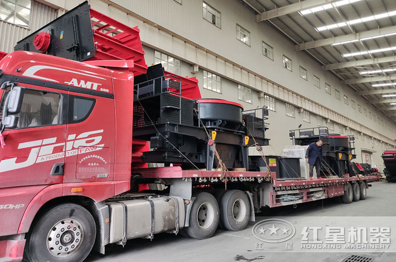 石英沙生产线设备在车间装车 石英沙生产线设备在车间装车