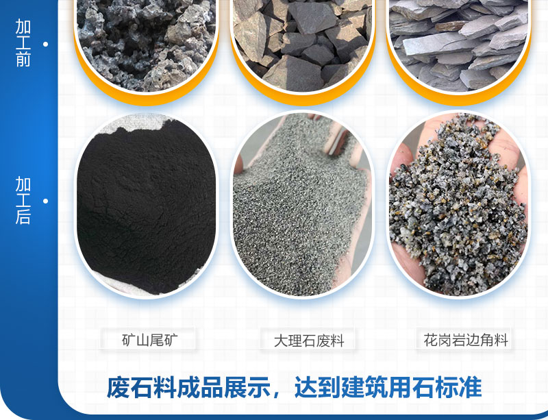 废石料加工成品展示 废石料加工成品展示
