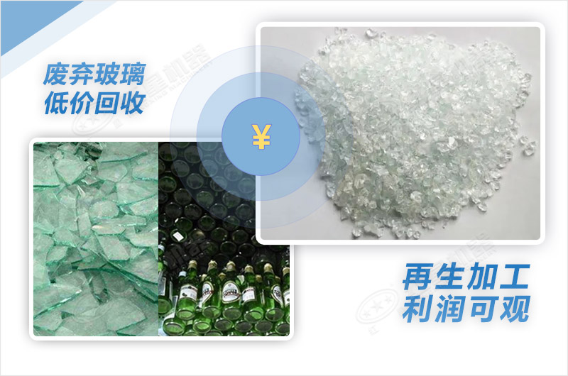 废玻璃粉碎再利用 废玻璃粉碎再利用