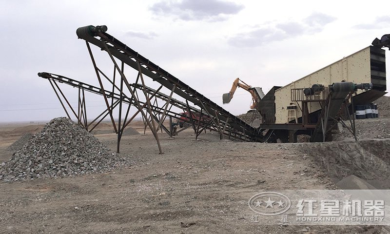 石子破碎现场 石子破碎现场