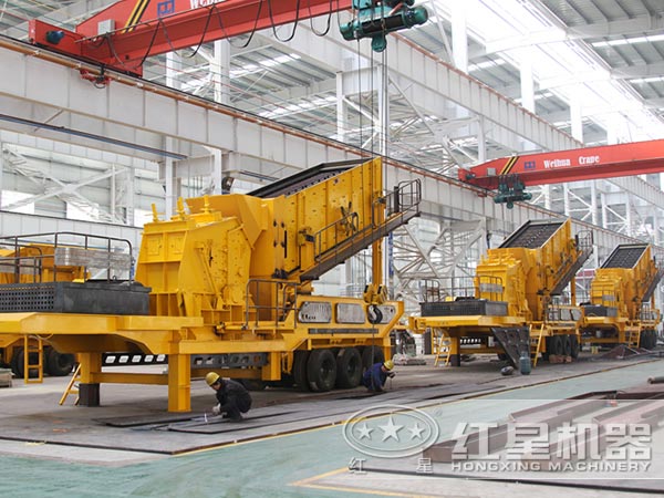 建筑垃圾移动破碎站厂家车间 建筑垃圾移动破碎站厂家车间