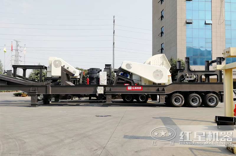 流动式轮胎建筑垃圾破碎机 流动式轮胎建筑垃圾破碎机